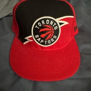 New Era Red and Black Toronto Raptors Cap